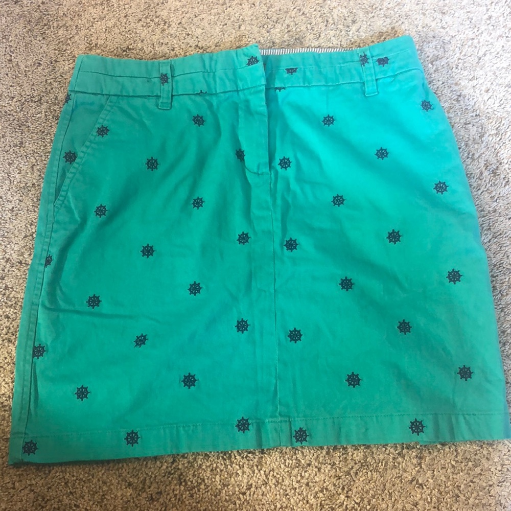 British Khaki Green critter skirt